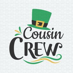 Retro Cousin Crew St Patrick's Day SVG