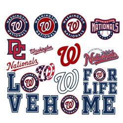 12 Files Washington Nationals Bundle Svg, MLB Lovers Svg baseball team svg