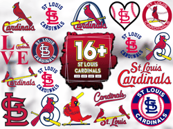 16 Files St Louis Cardinals Svg Bundle, Cardinals Baseball Svg