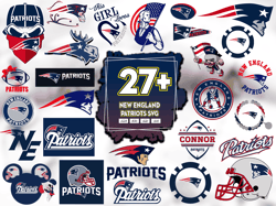 28 Files New England Patriots Svg Bundle, Patriots Lovers Vector, Patriots Clipart