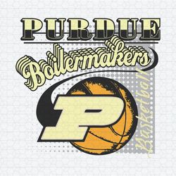 Purdue Boilermakers Basketball Retro NCAA Svg