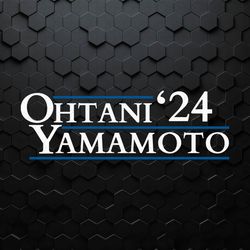 Ohtani Yamamoto 24 Mlb Dodgers Player SVG