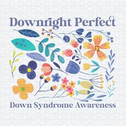 Downright Perfect Down Syndrome Awareness PNG