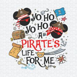 Yo Ho A Pirates Life For Me Mickey Caribbean SVG