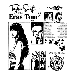 Taylor Swift Tour 2023 Svg The Eras Tour Swiftie Svg Instant Download File