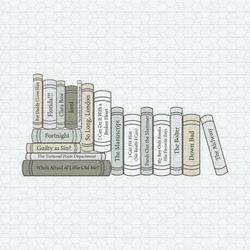 The Tortured Poets Department Books SVG