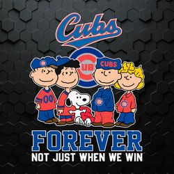 Chicago Cubs Snoopy Friends Forever Not Just When We Win SVG