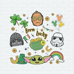 Born Lucky Star Wars Happy Saint Patrick Day PNG