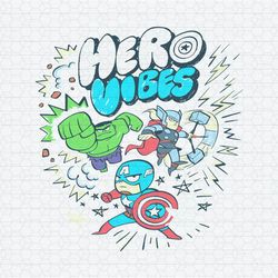 Avengers Hero Vibes Marvel Cartoon SVG