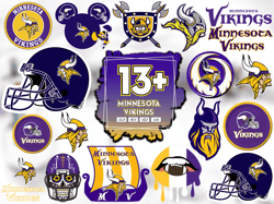 15 Files Minnesota Vikings Svg Bundle, Vikings Logo Svg, Vikings Helmet Lovers Svg