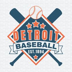 Retro Detroit Baseball Est 18914 SVG