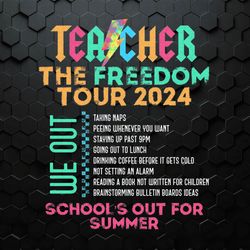 Teacher The Freedom Tour 2024 PNG