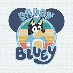 Funny Daddy Bluey Mickey Head SVG
