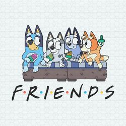 Bluey And Friends Cartoon Characters PNG