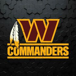 Retro Dan Quinn Commanders Logo SVG