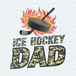 Ice Hockey Dad Happy Fathers Day PNG