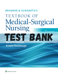 Test Bank for Brunner & Suddarth's Textbook of Medical-Surgical Nursing, 15th Edition Hinkle PDF | Instant Download | Al