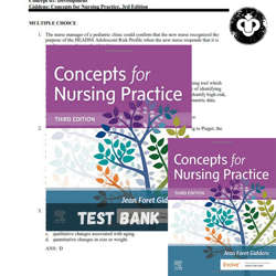 Test Bank for Concepts for Nursing Practice 3rd Edition by Jean Foret Giddens PDF | Instant Download | All Chapters Incl