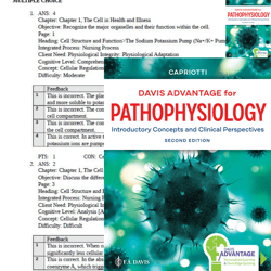 Test Bank for Davis Advantage for Pathophysiology Introductory Concepts and Clinical 2nd Edition Theresa Capriotti PDF |
