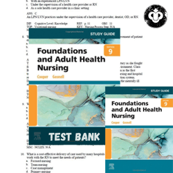 Test Bank for Foundations and Adult Health Nursing, 9th Edition Cooper PDF | Instant Download | All Chapters Included