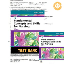 Test Bank for Fundamental Concepts and Skills for Nursing 6th Edition Williams PDF | Instant Download | All Chapters Inc