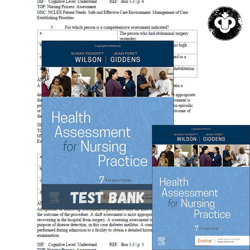 Test Bank for Health Assessment for Nursing Practice 7th Edition by Susan Fickertt Wilson PDF | Instant Download | All C