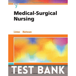 Test Bank for Medical-Surgical Nursing 7th Edition by Linton PDF | Instant Download | All Chapters Included