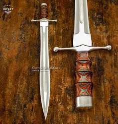 Custom Art viking Fuller sword dagger knife