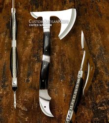 Custom Full Tang Hatchet AXE. Tomahawk Knife
