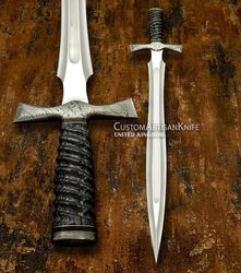 Hand made Art sword dagger knife damascus guard