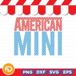 American Mini SVG, PNG, EPS, DXF Digital Download