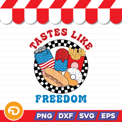 Tastes Like America Freedom SVG, PNG, EPS, DXF Digital Download