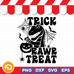 Trick Rawr Treat SVG, PNG, EPS, DXF Digital Download