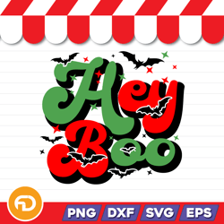 Hey Boo SVG, PNG, EPS, DXF Digital Download