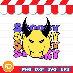 Spooky Smily SVG, PNG, EPS, DXF Digital Download