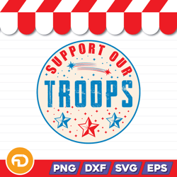 Support Our Troops SVG, PNG, EPS, DXF Digital Download