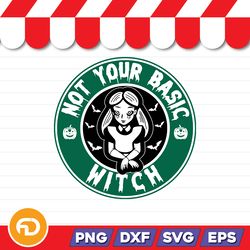 not your basic witch svg, png, eps, dxf digital download