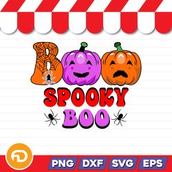 boo spooky boo spider svg, png, eps, dxf digital download