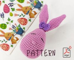 Easter crochet pattern, Easter gift, amigurumi pattern, amigurumi bunny, crochet egg