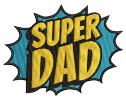 Embroidery File - Super Dad