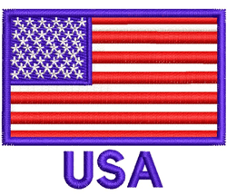 Embroidery File - USA Flag
