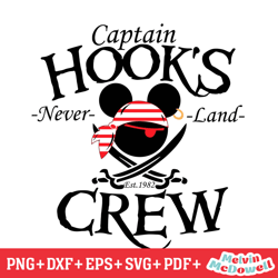 mickey captain hooks crew svg, disney svg ,disney mickey svg , digital download file