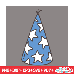 patriotic star birthday hat 4th of july day svg, 4th of july svg, digital download