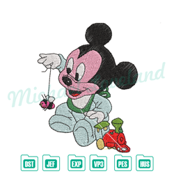 mickey mouse baby embroidery file ,disney embroidery, digital embroidery,embroidery files