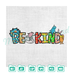 be kind dr seuss the lorax easter embroidery , embroidery design file, digital embroidery file