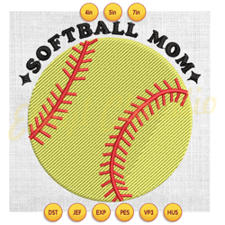 softball mom sport baseball embroidery design ,digital embroidery,embroidery file