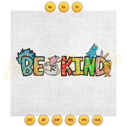 be kind dr seuss the lorax easter embroidery ,digital embroidery, embroidery file