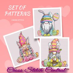 Set Of Patterns Easter Gnomes PDF