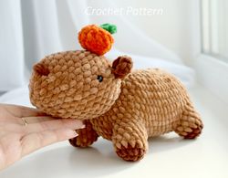 Plush Capybara Crochet Pattern - Amigurumi Capybara Plush Pattern - Digital Patter Tutorial PDF
