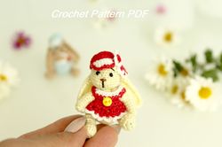 Little bunny crochet pattern - Stuffed bunny rabbit pattern - Digital Patter Tutorial PDF
